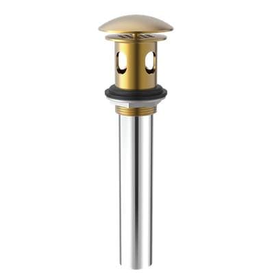 Gerber Plumbing 1 1/4'' Drain with Overflow with Cover & Grid Strainer - Brushed Bronze by Gerber Plumbing