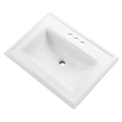 Logan Square S-Rim Lav 23.63''x18.13'' 4''CC White by Gerber Plumbing