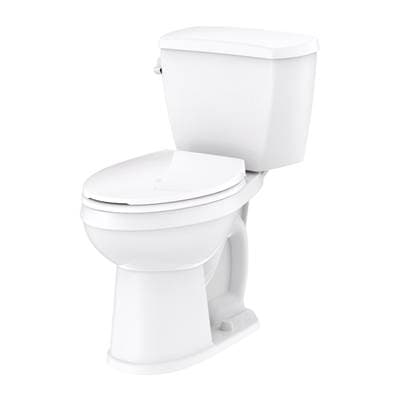 Gerber Plumbing Avalanche 1.6gpf EL ADA 12'' RI Combo: Gav21828 Bowl W/ Gav28890 Tank - White by Gerber Plumbing