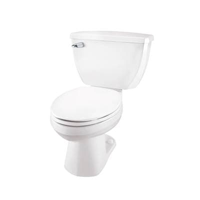 Gerber Plumbing Ultra Flush 1.0gpf EL 10'' RI Combo: Guf21372 Bowl W/ Guf28385 Tank - White by Gerber Plumbing