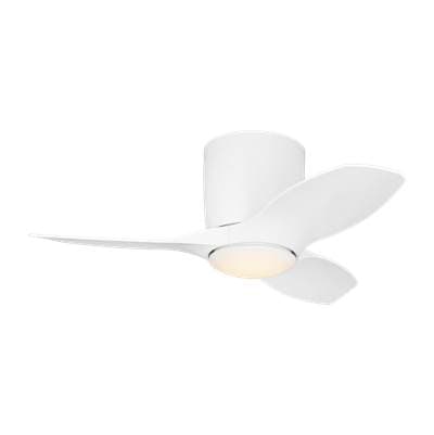 Generation Lighting Titus 32 Hugger LED Ceiling Fan in Matte White with Matte White Blades and... by Generation Lighting