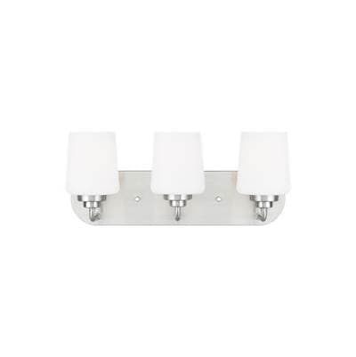 Generation Lighting Windom Three Light Wall / Bath - Brushed Nickel by Generation Lighting
