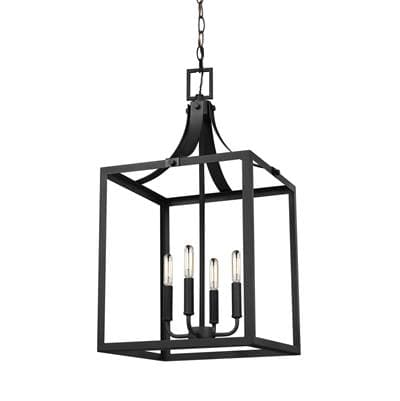 Generation Lighting Labette 27.5'' Lantern - Black by Generation Lighting