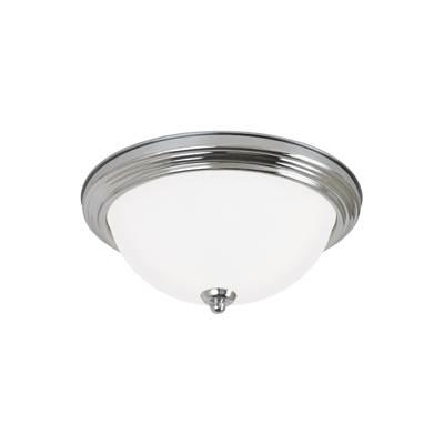 Geary Two Light Flush Mount Chrome Bulbs Inc by Generation Lighting