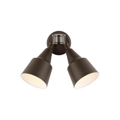 Two Light Flood with Photo and Motion Sensor Antique Bronze by Generation Lighting