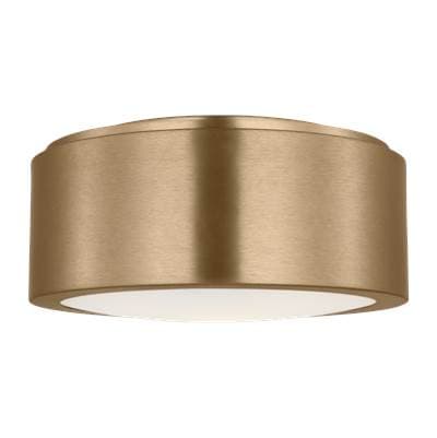 Generation Lighting Albee Small Flush Mount - Satin Brass by Generation Lighting