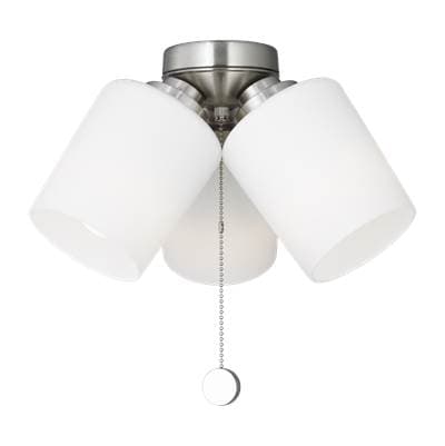 Generation Lighting Windom Light Kit in with Etched White Glass - Brushed Nickel by Generation Lighting