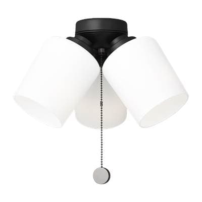 Generation Lighting Windom Light Kit in with Opal Etched Glass - Midnight Black by Generation Lighting