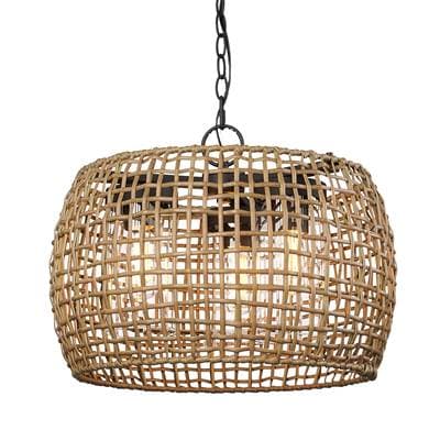 Golden Lighting Piper 3-light Outdoor Pendant in Natural Black - Naturalblack