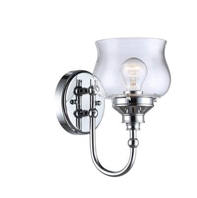 Golden Lighting Wry Lighting Daphne 1-light Wall Sconce - Chrome by Golden Lighting