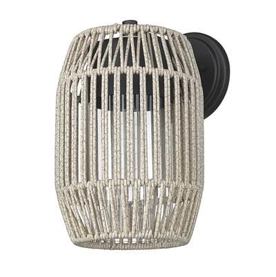 Golden Lighting Seabrooke 1-light Outdoor Wall in Natural Black by Golden Lighting