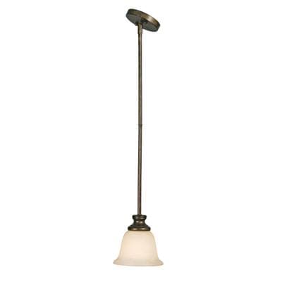 Golden Lighting Wry Lighting Heartwood 1-light Pendant - Burnt Sienna by Golden Lighting