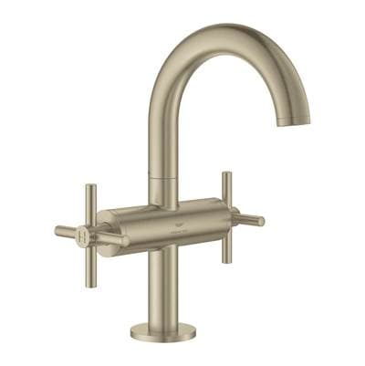 Grohe Single Hole Two-handle M-size Bathroom Faucet 1.2 GPM - Brushed Nickel by Grohe