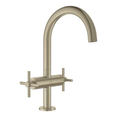 Grohe Single Hole Two-handle L-size Bathroom Faucet 1.2 GPM - Brushed Nickel by Grohe