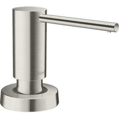 Hansgrohe Modern Soap Dispenser - Steel Optic by Hansgrohe