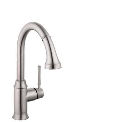 Hansgrohe Talis C Higharc Kitchen Faucet, 2-Spray Pull-down, 1.75 GPM in Steel Optic - Steel Optik by Hansgrohe