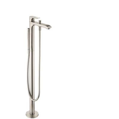 Hansgrohe Metris Freestanding Tub Filler Trim with 1.75 GPM Handshower - Brushed Nickel by Hansgrohe