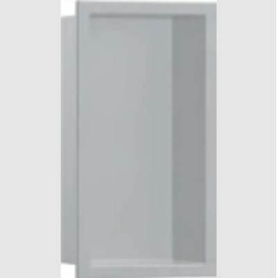 Hansgrohe Xtrastoris Original Wall Niche with Frame 12'' X 6''x 5.5'' - Concrete Grey by Hansgrohe