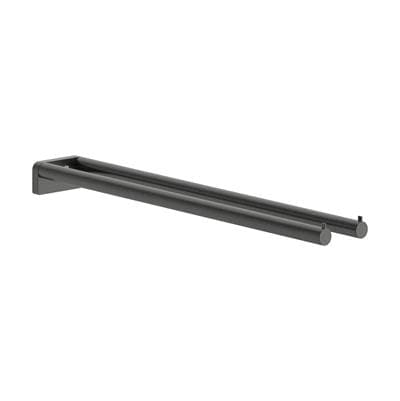 Hansgrohe Addstoris S Dual Towel Bar - Brushed Black Chrome by Hansgrohe