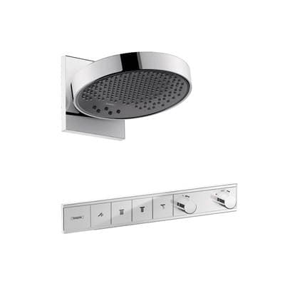 Hansgrohe Rainfinity Showerhead 250 3-Jet, 1.75 GPM with Rainselect Thermostatic Trim for 4... by Hansgrohe