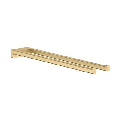 AddStoris Dual Towel Bar in Brushed Gold Optic by Hansgrohe