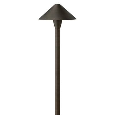 Hinkley Lighting 12V Large Classic LED Path Light - Brass Satin Black by Hinkley Lighting