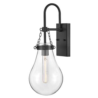 Hinkley Lighting Large Single Light Sconce - Black by Hinkley Lighting