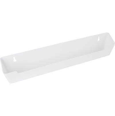 Hardware Resources 14-13/16 Inch Slim Depth Plastic Tip-out Tray for Sink Front - White by Hardware Resources