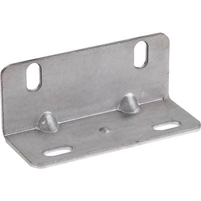 Hardware Resources 1'' X 1'' X 1/2'' Zinc Universal Angle Bracket - Matte Silver by Hardware Resources