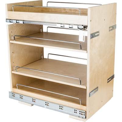 Hardware Resources 14'' ''no Wiggle'' Base Cabinet Soft-close Pullout, Pre-assembled - Uv Coated by Hardware Resources
