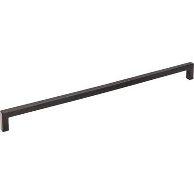 320 mm Center-to-Center Matte Black Square Stanton Cabinet Bar Pull by Hardware Resources