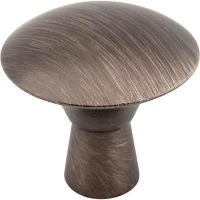1-1/16'' Diameter Brushed Pewter Zachary Cabinet Mushroom Knob by Hardware Resources