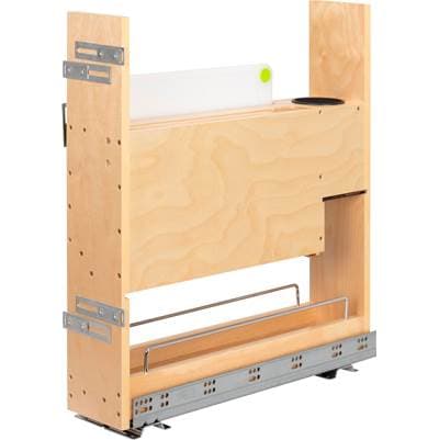 Hardware Resources ''no Wiggle'' 5'' Magnetic Knife Organizer Soft-close Pullout - Uv Coated by Hardware Resources