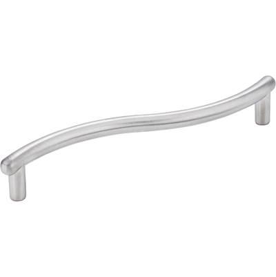 128 mm Center-to-Center Brushed Chrome Wavy Capri Cabinet Pull by Hardware Resources