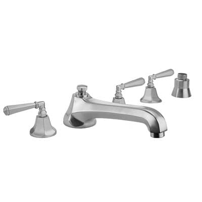Jaclo Astor Roman Tub Set with Low Spout and Hex Lever Handles and Straight Handshower Mount - An... by Jaclo