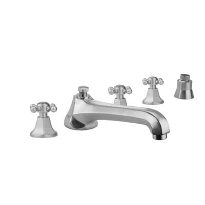 Jaclo Astor Roman Tub Set with Low Spout and Ball Cross Handles and Straight Handshower Mount - A... by Jaclo
