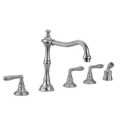 Jaclo Roaring 20's Roman Tub Set with Smooth Lever Handles and Angled Handshower - Oil Rubbed Bronze by Jaclo