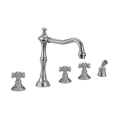 Jaclo Roaring 20's Roman Tub Set with Ball Cross Handles and Angled Handshower - Oil Rubbed Bronze by Jaclo