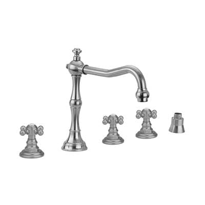 Jaclo Roaring 20's Roman Tub Set with Ball Cross Handles and Straight Handshower - Oil Rubbed Bronze by Jaclo