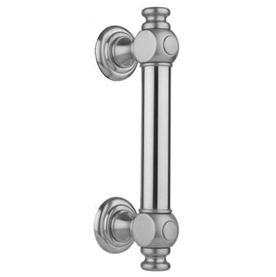 Jaclo 16'' H60 Smooth with End Caps Front Mount Shower Door Pull - Stone Grey by Jaclo