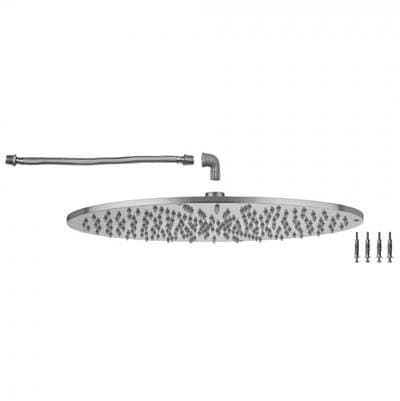 Jaclo 16'' Round Square Flush Mount Rain Machine - Satin Cooper by Jaclo