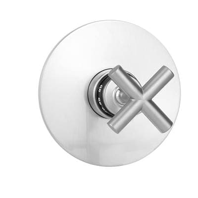 Jaclo Round Plate with Contempo Slim Cross Handle Trim for Thermostatic Valves (j-th34 & J-th12)... by Jaclo