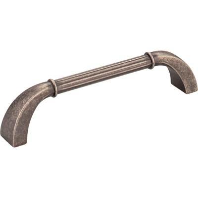 128 mm Center-to-Center Distressed Pewter Cordova Cabinet Pull by Jeffrey Alexander