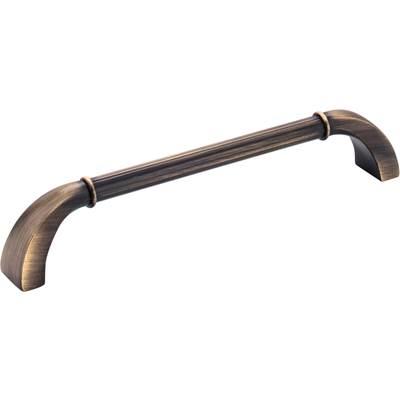160 mm Center-to-Center Antique Brushed Satin Brass Cordova Cabinet Pull by Jeffrey Alexander