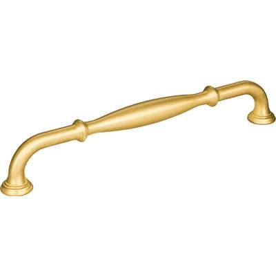 192 mm Center-to-Center Brushed Gold Tiffany Cabinet Pull by Jeffrey Alexander