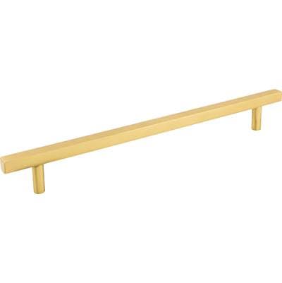 Jeffrey Alexander 12'' Center-to-center Brushed Gold Square Dominique Appliance Handle - Brushed... by Jeffrey Alexander
