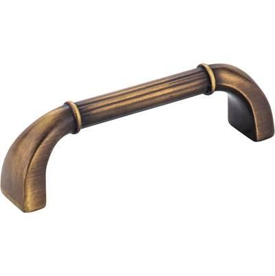 96 mm Center-to-Center Antique Brushed Satin Brass Cordova Cabinet Pull by Jeffrey Alexander