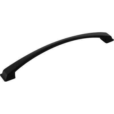 224 mm Center-to-Center Matte Black Arched Roman Cabinet Pull
