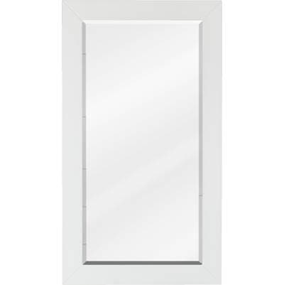 Jeffrey Alexander 16 W X 1'' D X 28'' H White Cade Mirror by Jeffrey Alexander