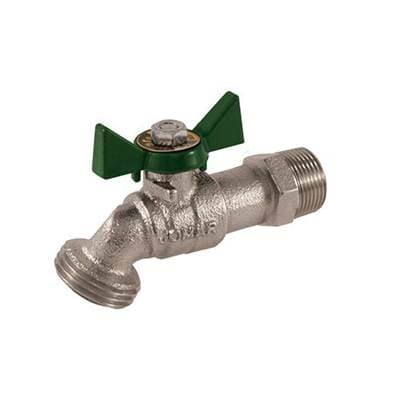 Jomar International LTD Hose Bibb Ball Valve, Nickel Plated, Threaded Connection, Quarter Turn,... by Jomar International LTD